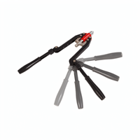 Kit professionnel de pistolet à rivets aveugles à bras long pliable, manuel, trois-en-un, en alliage d'aluminium, robuste, pour fixation et réparation métallique