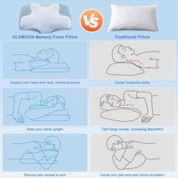 Oreiller orthopédique personnalisé LIANDA P-094 pour dormir avec mousse à mémoire de forme