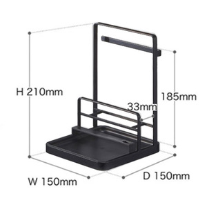 Organizador Multiusos para Encimera de <span class=keywords><strong>Cocina</strong></span>, Soporte para Tapa de Olla, Cuchara, Espátula, Bandeja de Drenaje Extraíble, Tabla de Cortar, Estante de Almacenamiento, Venta Al por Mayor - Product Image 6