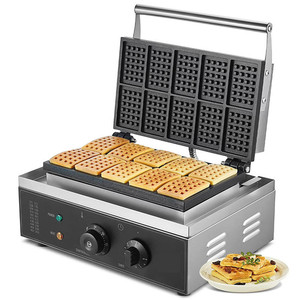 Máquina para Hacer Waffles Eléctrica Comercial, Plancha Doble para Waffles Belgas, para Restaurante - Product Image 2