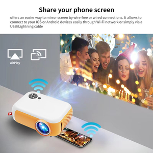 Điện Thoại Thông Minh Máy Chiếu Trực Tiếp Kết Nối Không Dây A10 Máy Chiếu Mini Cầm Tay Nhỏ LCD Âm Thanh Nổi HiFi Ngoài Trời Bỏ Túi - Product Image 2