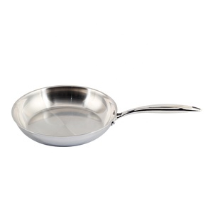 เหมาะสำหรับเตาทุกประเภทกระทะสเตนเลสสตีลสามชั้นขนาด10นิ้ว - Product Image 1