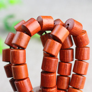 Pulsera de palisandro con 108 cuentas de barril, madera de caoba y sándalo, joyería budista unisex para ceremonias religiosas, collar con colgante coleccionable - Product Image 3