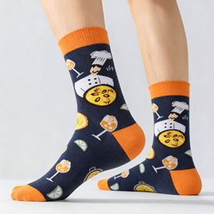 <span class=keywords><strong>Calcetines</strong></span> de Algodón con Diseño de Comida para Hombre, 9 Estilos, Hamburguesa, Pizza, Café, Sushi, Huevo, <span class=keywords><strong>Calcetines</strong></span> Divertidos 200N - Product Image 5