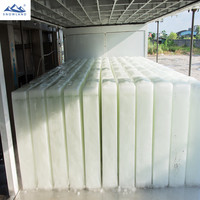 Machine à glace industrielle à bloc unique de 50 kg avec compresseur à refroidissement direct 5T/24H, pompe à eau, fabrication OEM/ODM, marque privée