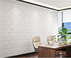 Hiện đại không thấm nước trắng tự dính XPE bọt đá hình nền kết cấu Faux gạch <span class=keywords><strong>3D</strong></span> Tường Bảng điều khiển nội thất <span class=keywords><strong>Peel</strong></span> <span class=keywords><strong>Stick</strong></span> tường trang trí nội thất - Product Image 5