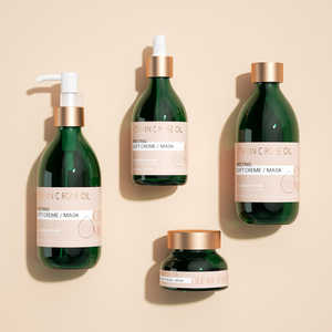 Lujo logotipo personalizado vacío redondo cosmético vidrio cutícula cara pelo cuerpo aceite gotero bomba botella de embalaje para el cabello aceite corporal - Product Image 6