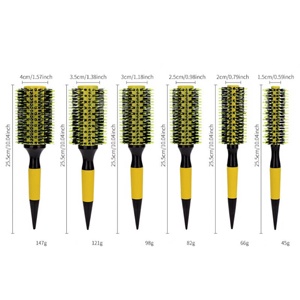 Brosse à cheveux ronde en céramique de salon professionnel brosse à rouleau ronde en nylon thermique meilleur peigne brésilien pour <span class=keywords><strong>babershop</strong></span> - Product Image 5