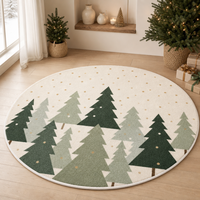 Hot Selling Christmas Home Decorations 10mm Thick Not Slip and Easy to Clean Rug Carpet Mat for Living Room Bedroom