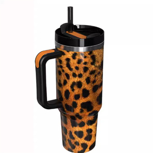 40 Oz Tumbler With Handle 40oz Wild Animal Tumbler With <strong>Lid</strong> <strong>Straw</strong> Double Insulated Travel Coffee Mug <strong>Cute</strong> <strong>Cup</strong> Gifts for Women - Product Image 6