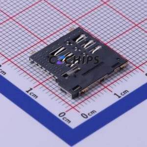 SI63C-01200 SIM Card Connector SMD Connector Self-Return Type Micro SIM Card Card Holder 1.35mm - Product Image 2