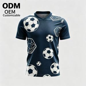 HOT sell Custom logo Printed Breathable Short Sleeve Sublimation t-shirt Football Jerseys & Soccer Uniforms Sports Kit for Men - Product Image 1