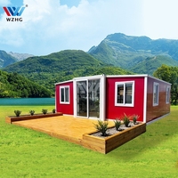 Certification SAA Maison de vacances Maison préfabriquée en conteneur Maison en conteneur extensible de 20 pieds