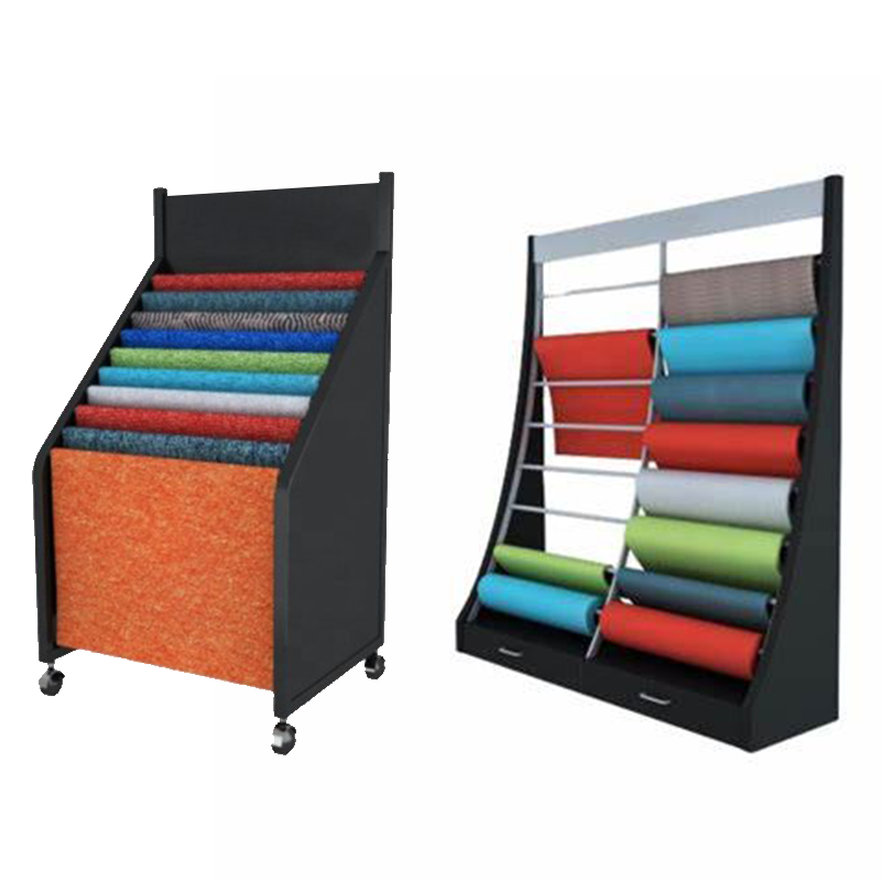 Apache Factory Customizable Metal Rug Display Rack for Shop Use Factory Customizable Metal Display Racks — view 3