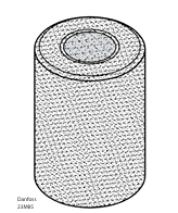 Noyau 48-DN/DC 023U4381 DAN-FOSS pour filtres déshydrateurs DCR