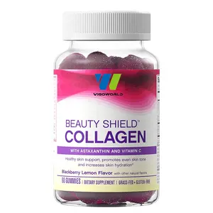 Private Label Collagen Gummies with Astaxanthin, Amla Fruit Extract and Vitamin C