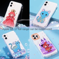 Coques de téléphone portable avec design animalier IMD, services de personnalisation OEM/ODM, fabricant direct, protection 360° TPU PET, coussin d'air