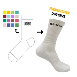 Athlete socks custom socks add logo knitting design four seasons free package men socks