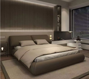 कारखाने सीधे बेच रहा है मास्टर बेडरूम के लिए मास्टर बेडरूम किंग रानी आकार बिस्तर के लिए होटल चमड़े के लिए रानी आकार बिस्तर सेट - Product Image 2