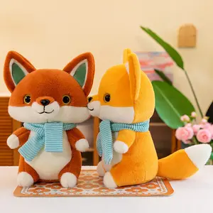 Cute Fox Plush Doll Stuffed Animal Dolls Cartoon Children Christmas Birthday Gifts Room Decoration Fox Plush Toys