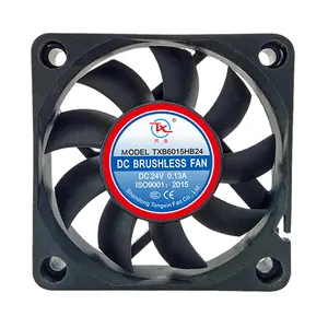 6015 DC 12V 24V 5V 60x60x15mm Made in China Quality Long Life Low Noise Gaming Case Ultra Small Cooler dc brushless cooling fan