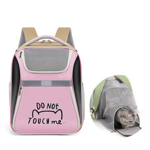 Sıcak satış moda kedi köpek açık taşıyıcı evcil hayvan çantası taşınabilir nefes kare evcil hayvan sırt çantası Oxford kumaş + PVC açık kapatma - Product Image 1