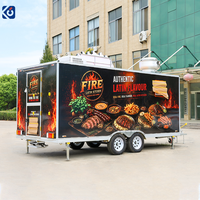 Remorque alimentaire commerciale de 5 mètres carrés, cuisine mobile, tacos, chips, bonbons, camion de restauration, remorque de traiteur