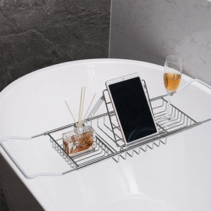 <span class=keywords><strong>Baignoire</strong></span> Douche Caddy <span class=keywords><strong>Pont</strong></span> <span class=keywords><strong>Tablette</strong></span> Style Moderne Rectangle Salle <span class=keywords><strong>De</strong></span> Bains Étagère <span class=keywords><strong>De</strong></span> Rangement Douche <span class=keywords><strong>Baignoire</strong></span> En Acier Inoxydable Plateau Extensible - Product Image 2