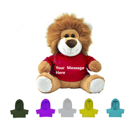 Peluches de mascotte en peluche mignonne personnalisées avec votre logo lion en peluche animaux en peluche jouet