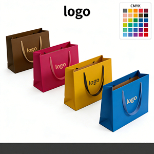 Bolsa de Papel de Compras de Lujo Personalizada con Asa de Listón para Logotipo Empresarial, Bolsas de Papel para Empaque - Product Image 2