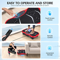 Plateforme vibrante 3-en-1 sans fil avec bandes détachables, plateforme vibrante électrique multi-scénarios pour usage domestique