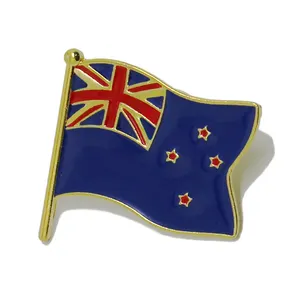 Wholesale Custom Metal Crafts Souvenirs Soft Hard Enamel Pin Badge Magnet Country Flag Lapel Pin Australian Souvenirs