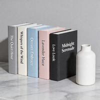 Livres décoratifs personnalisés pour la décoration intérieure, style vintage, pour table basse et étagères, ensemble de livres factices décoratifs