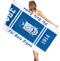 Serviette de plage personnalisée Sorority IPL Iota Phi Lambda 1929, idéale pour la plage d'été, absorbante et à séchage rapide