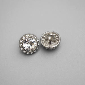 أزرار زخرفية دائرية فاخرة عالية الجودة من Diamante عباد الشمس كريستال حجر الراين أغطية للنساء قمصان - Product Image 1