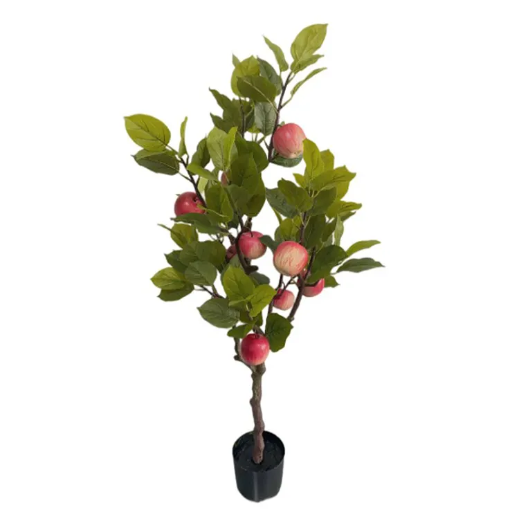 बोनसाई प्राकृतिक इनडोर सजावट लैंडस्केप फल पौधा प्लास्टिक सेब का पेड़ इन्वेंटरी सिमुलेशन पॉटेड प्लांट सेब के पेड़