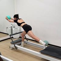 Ce Cream White Home Use 2400mm Fitness Training Equipment Aluminum Frame Luxury Classical Adjustable Reformer De Pilates