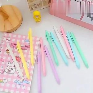 Hot Selling Logo Custom Multiple Colors <b>Retractable</b> Soft Plastic Click Candy Color Ballpoint <b>Pen</b> With Fine Point - Product Image 2