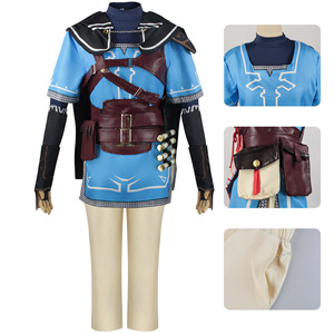 Disfraz de Cosplay de Resina de la Princesa <span class=keywords><strong>Zelda</strong></span> y Link, Traje de Juego de Rol de <span class=keywords><strong>Anime</strong></span>, Caja Original - Product Image 2