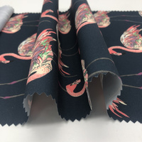 2025 100% polyester 120GSM microfibre grue tissu imprimé pour drap de lit et housse de couette