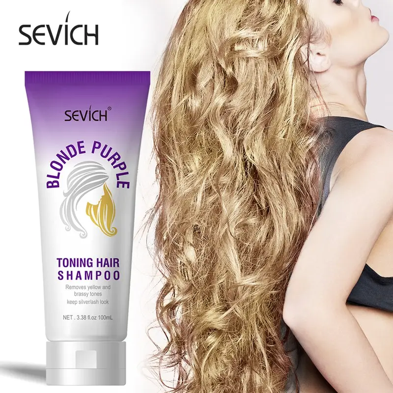 Private Label Natural Organic Keratin Anti- Brassy Purple Shampoo For Blonde Hair Keep No Yellow Effect
