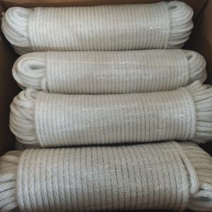 Commerce extérieur 12 brins coton tressé corde noyau filé corde de coton solide blanc rond tressé corde de <span class=keywords><strong>tapisserie</strong></span> - Product Image 4