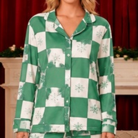 Vente en gros Vêtements de détente en flanelle à carreaux rouges personnalisés Pantalon de pyjama pour femmes avec motif rayé Bas de sommeil d'hiver