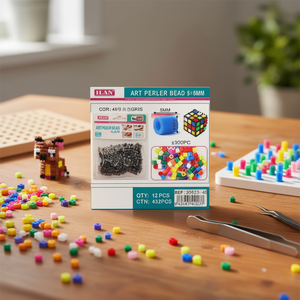 Perline ILAN Art Perler 5x5mm Grigie per Progetti Creativi - Product Image 3