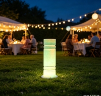 Borne de signalisation lumineuse étanche à télécommande, batterie au lithium, indice IP54, intensité variable, pour décorations de fêtes et événements nocturnes en extérieur