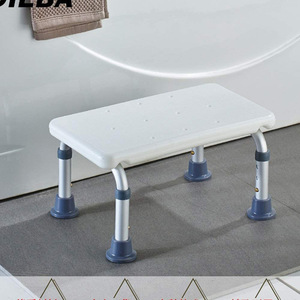 Common Aluminum Alloy Bath <b>Stool</b> 41x22.5x26.5 Cm <b>Height</b> <b>Adjustable</b> For Elderly And Pregnant Women Bathroom Safety Equipment - Product Image 5