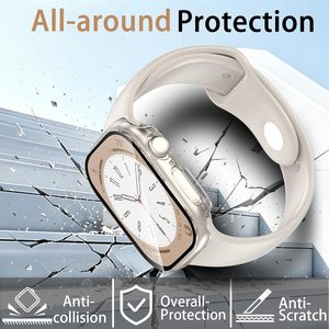 Étui étanche en PC anti-chute personnalisé avec verre intégré pour Apple Watch Series 40/42/44/46mm, protection d'écran pour montre intelligente - Product Image 2