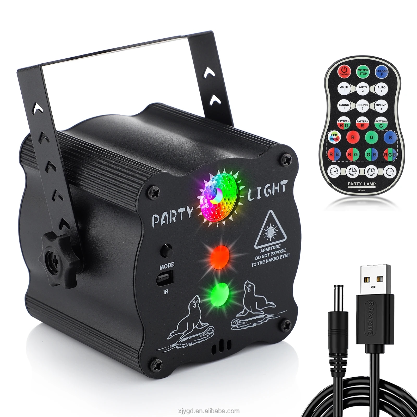 DJ Disco Stage Party Lights Sound Activated RGB Flash Strobe Light for Decorations Karaoke Pub KTV Bar Birthday Wedding Gift