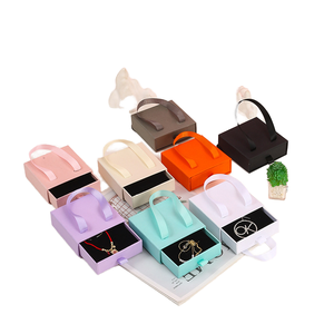 Portable Square Paper <b>Jewelry</b> Storage <b>Box</b> Pull-Out <b>Jewelry</b> Drawer for Rings Recyclable Feature Great Packaging <b>Jewelry</b> <b>Gift</b> <b>Box</b> - Product Image 1