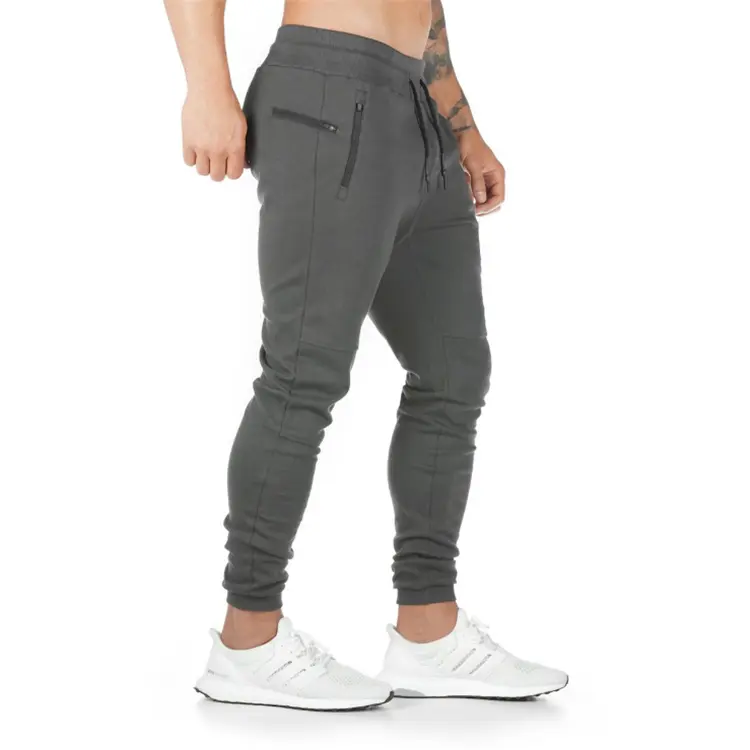 Hoge Kwaliteit Professionele Volwassen Broek Zwart Grijs Sport Broek Mannen Workout Broek Katoenen Broek Voor Unisex